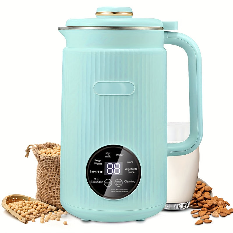BALASHOV US Plug Automatic Nut Milk Maker, 40.58oz Homemade Almond, Oat, Coconut, 304 Stainless Steel Fruit Milkshake Blender, Stirable Ice Cubes And Juice, with Delay Start\u002F Keep Warm\u002F Boil Water\u002F Self-Cleaning, Kitchen Additions
