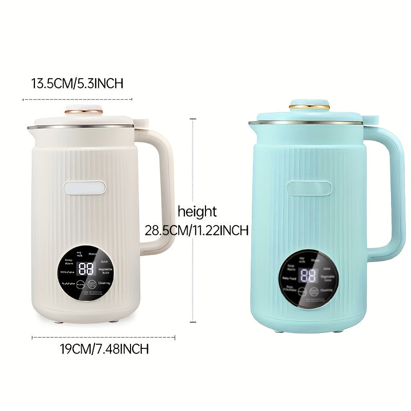 BALASHOV US Plug Automatic Nut Milk Maker, 40.58oz Homemade Almond, Oat, Coconut, 304 Stainless Steel Fruit Milkshake Blender, Stirable Ice Cubes And Juice, with Delay Start\u002F Keep Warm\u002F Boil Water\u002F Self-Cleaning, Kitchen Additions