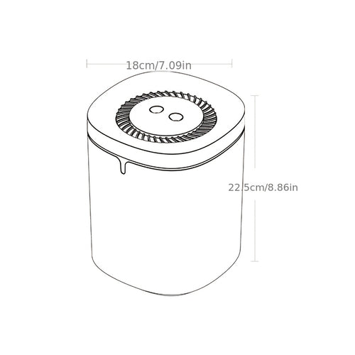 1.32gal Large Capacity Ultrasonic Humidifier, Whisper-Quiet Cool Mist Maker For Bedroom, Office Desktop, Baby Room