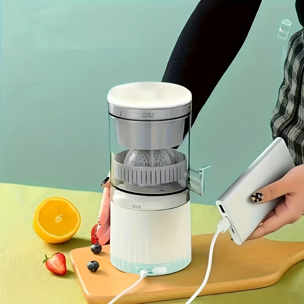 Portable Automatic Citrus Juicer with USB- Rechargeable Battery - 4-Color Options (,,) | Multifunctional Lemon & Orange Juicer, Detachable Design, PP Material & Button Control for Fresh OJ at Home