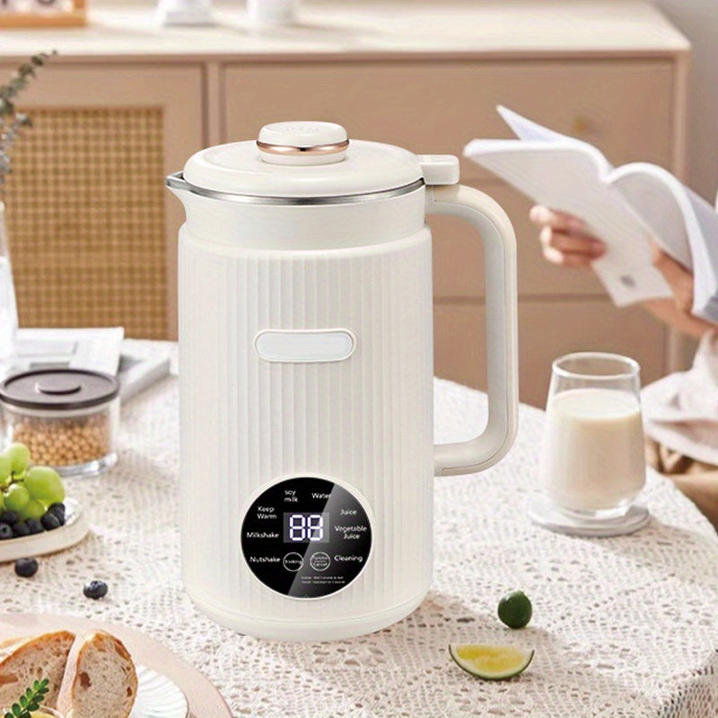 BALASHOV US Plug Automatic Nut Milk Maker, 40.58oz Homemade Almond, Oat, Coconut, 304 Stainless Steel Fruit Milkshake Blender, Stirable Ice Cubes And Juice, with Delay Start\u002F Keep Warm\u002F Boil Water\u002F Self-Cleaning, Kitchen Additions